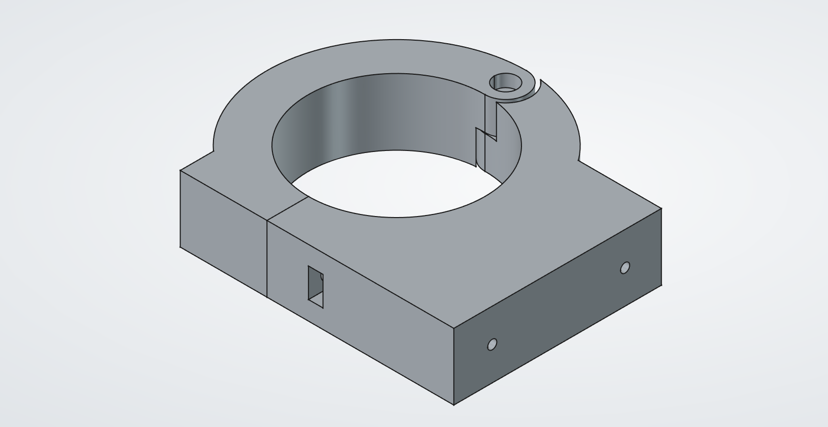 Custom mount bracket with FreeCAD